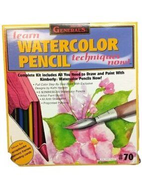 General's Learn Watercolor Pencil Techniques Now! Kit #70